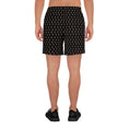 Load image into Gallery viewer, beYantra | Unisex Athletic Long Shorts | Black with Tiny Flowers - beYantra