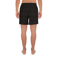 Load image into Gallery viewer, beYantra | Unisex Athletic Long Shorts | Black with Tiny Flowers - beYantra
