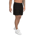 Load image into Gallery viewer, beYantra | Unisex Athletic Long Shorts | Black with Tiny Flowers - beYantra