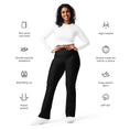 Load image into Gallery viewer, beYantra High-Waisted Black Flared Leggings | Butt-Lifting Cut | Moisture-Wicking Fabric - beYantra
