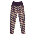 Load image into Gallery viewer, beYantra WildTiger Leggings | Dark Purple Crossover | With Pockets - beYantra
