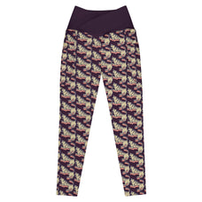 beYantra WildTiger Leggings | Dark Purple Crossover | With Pockets - beYantra