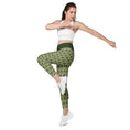 Load image into Gallery viewer, beYantra Peacock Feathers Crossover Leggings with Pockets – Elegance and Versatility - beYantra
