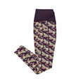 Load image into Gallery viewer, beYantra WildTiger Leggings | Dark Purple Crossover | With Pockets - beYantra

