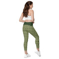 Load image into Gallery viewer, beYantra Peacock Feathers Crossover Leggings with Pockets – Elegance and Versatility - beYantra
