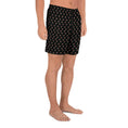 Load image into Gallery viewer, beYantra | Unisex Athletic Long Shorts | Black with Tiny Flowers - beYantra
