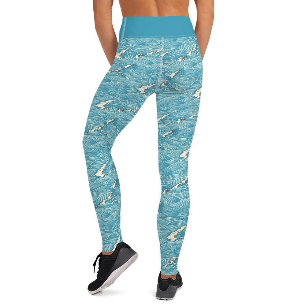 Wave Pulse Super  | Yoga Leggings | Ocean-Inspired