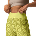 Load image into Gallery viewer, Golden Gaze | High-Waisted Leggings | Radiant Eye Pattern
