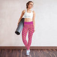 Load image into Gallery viewer, Aura Pulse Pink | High-Waisted Yoga Leggings | Solar-Inspired

