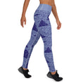 Load image into Gallery viewer, Frozen Horizon | High-Waisted Leggings | Chill Blue Elegance
