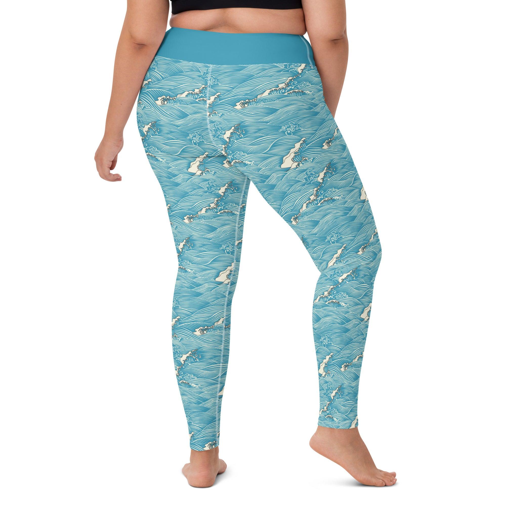 Wave Pulse Super  | Yoga Leggings | Ocean-Inspired