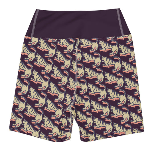 beYantra WildTiger Yoga Shorts | Dark Purple - beYantra