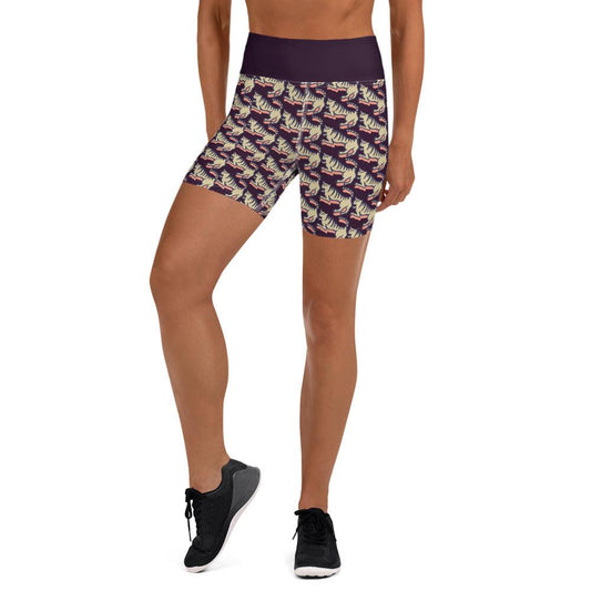 beYantra WildTiger Yoga Shorts | Dark Purple - beYantra