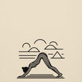 Load image into Gallery viewer, Yoga Retro Art Hoodie – Comfort and Mindfulness Combined
