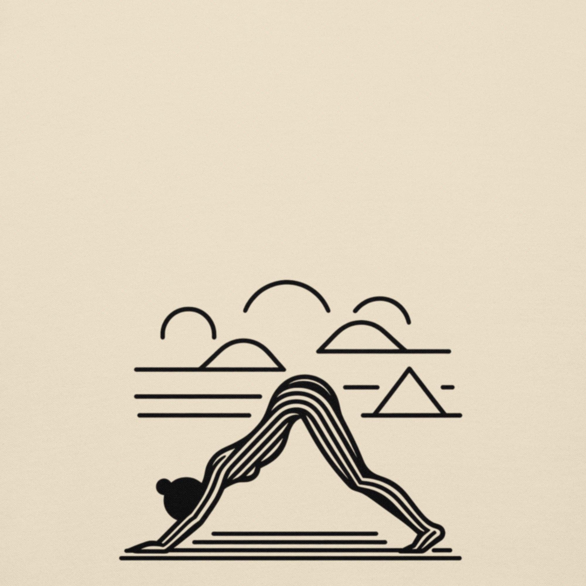 Yoga Retro Art Hoodie – Comfort and Mindfulness Combined