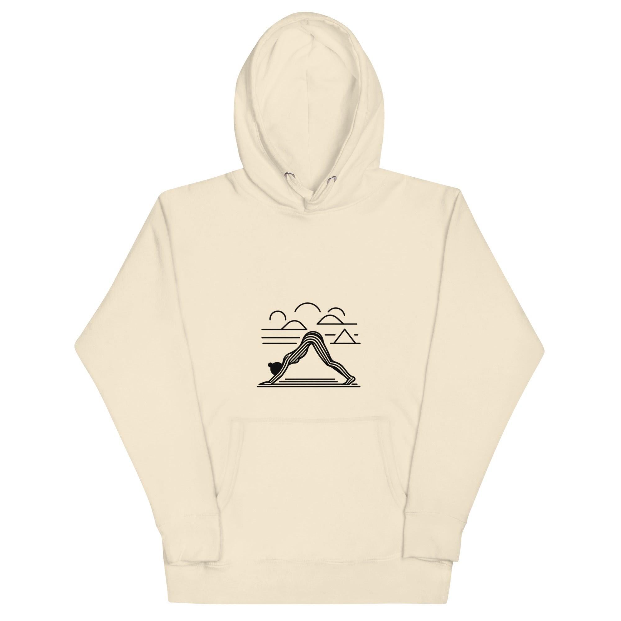 Yoga Retro Art Hoodie – Comfort and Mindfulness Combined