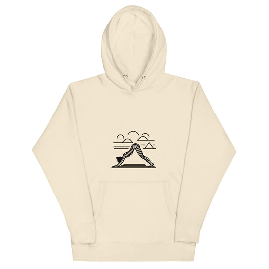 Yoga Retro Art Hoodie – Comfort and Mindfulness Combined