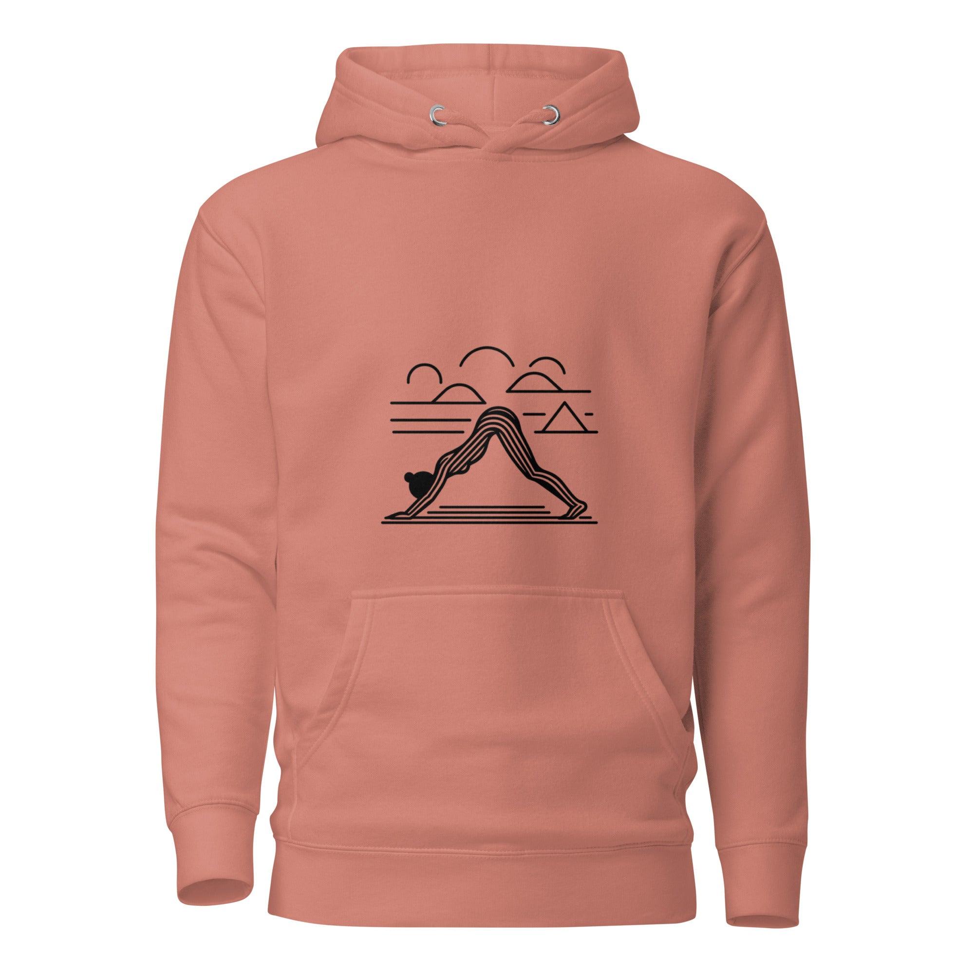 Yoga Retro Art Hoodie – Comfort and Mindfulness Combined
