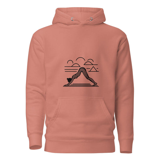 Yoga Retro Art Hoodie – Comfort and Mindfulness Combined