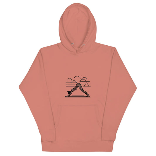 Yoga Retro Art Hoodie – Comfort and Mindfulness Combined