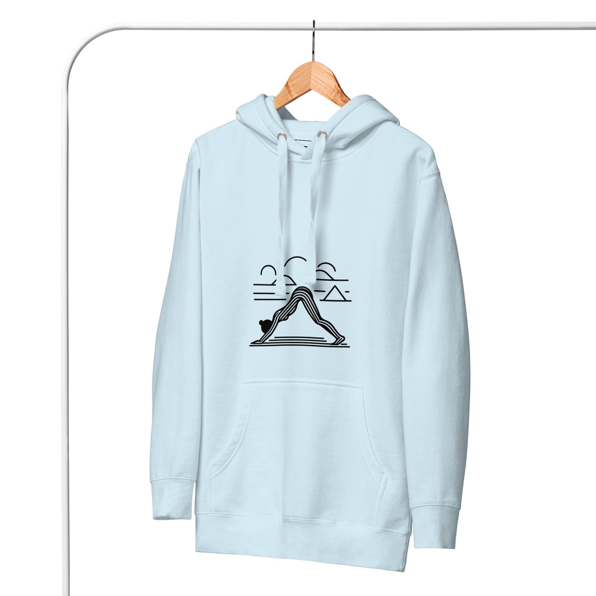Yoga Retro Art Hoodie – Comfort and Mindfulness Combined