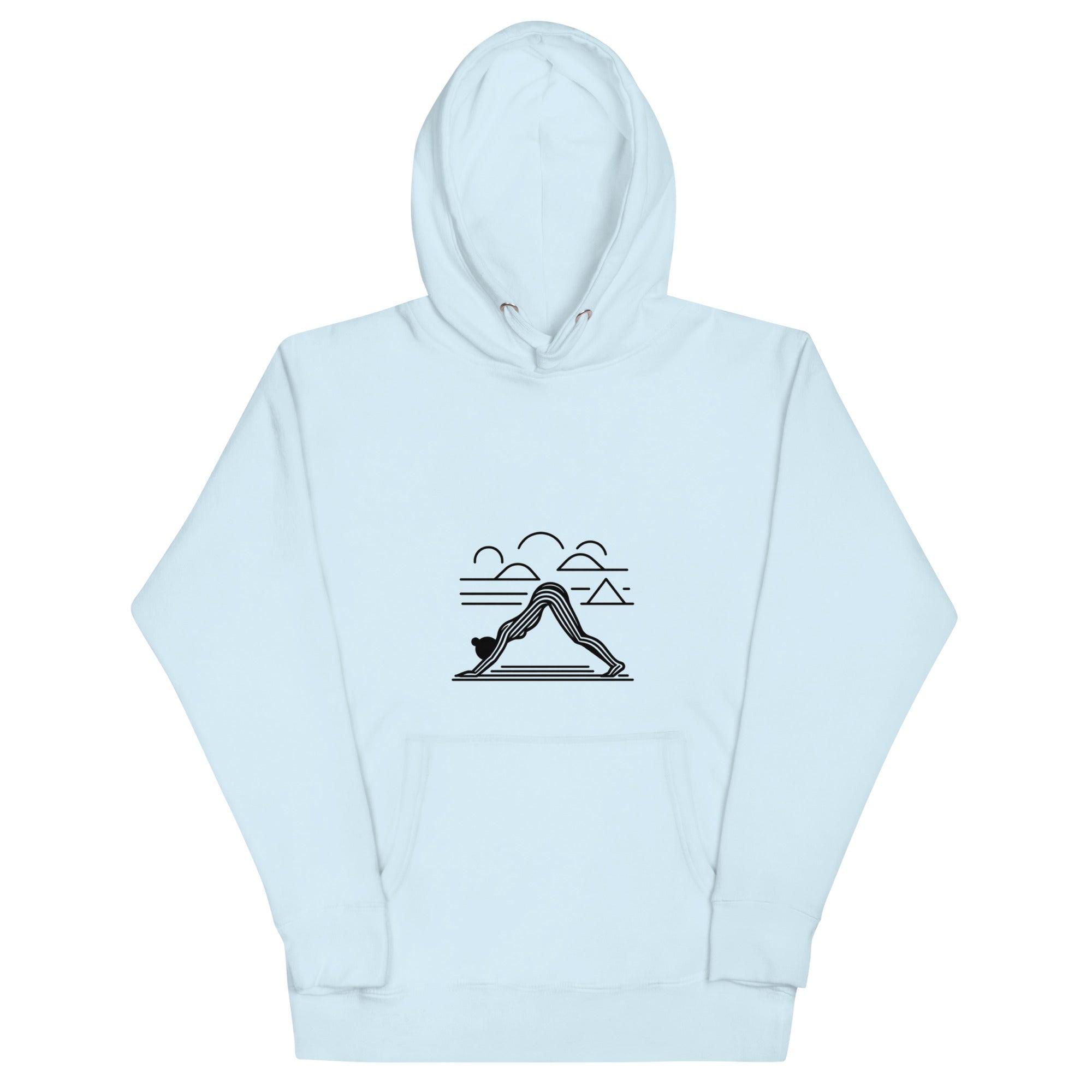 Yoga Retro Art Hoodie – Comfort and Mindfulness Combined