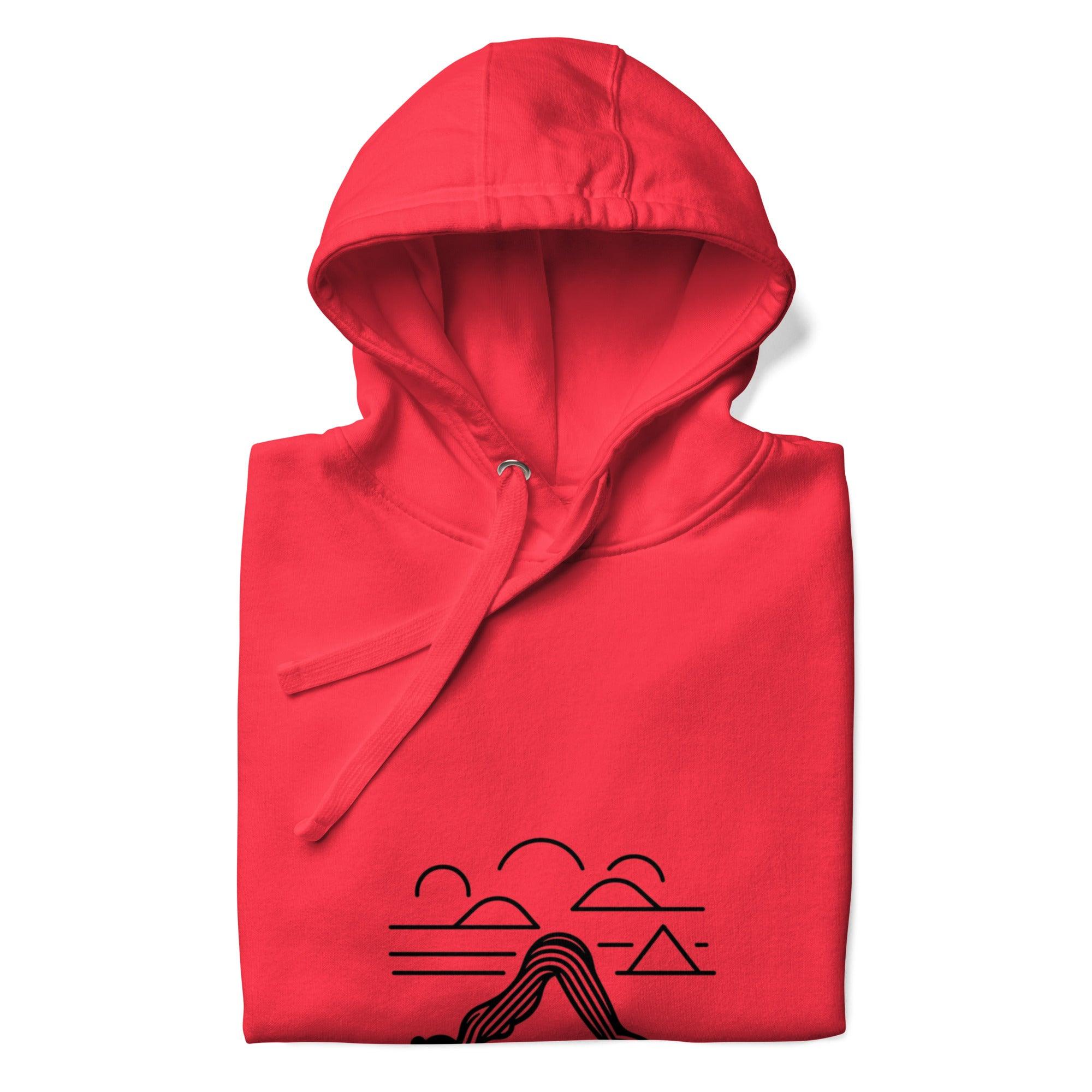 Yoga Retro Art Hoodie – Comfort and Mindfulness Combined