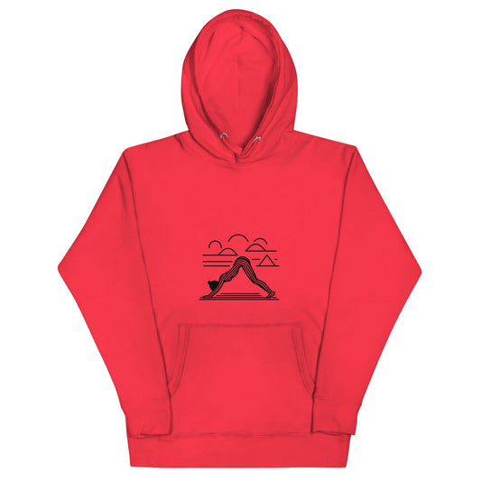 Yoga Retro Art Hoodie – Comfort and Mindfulness Combined