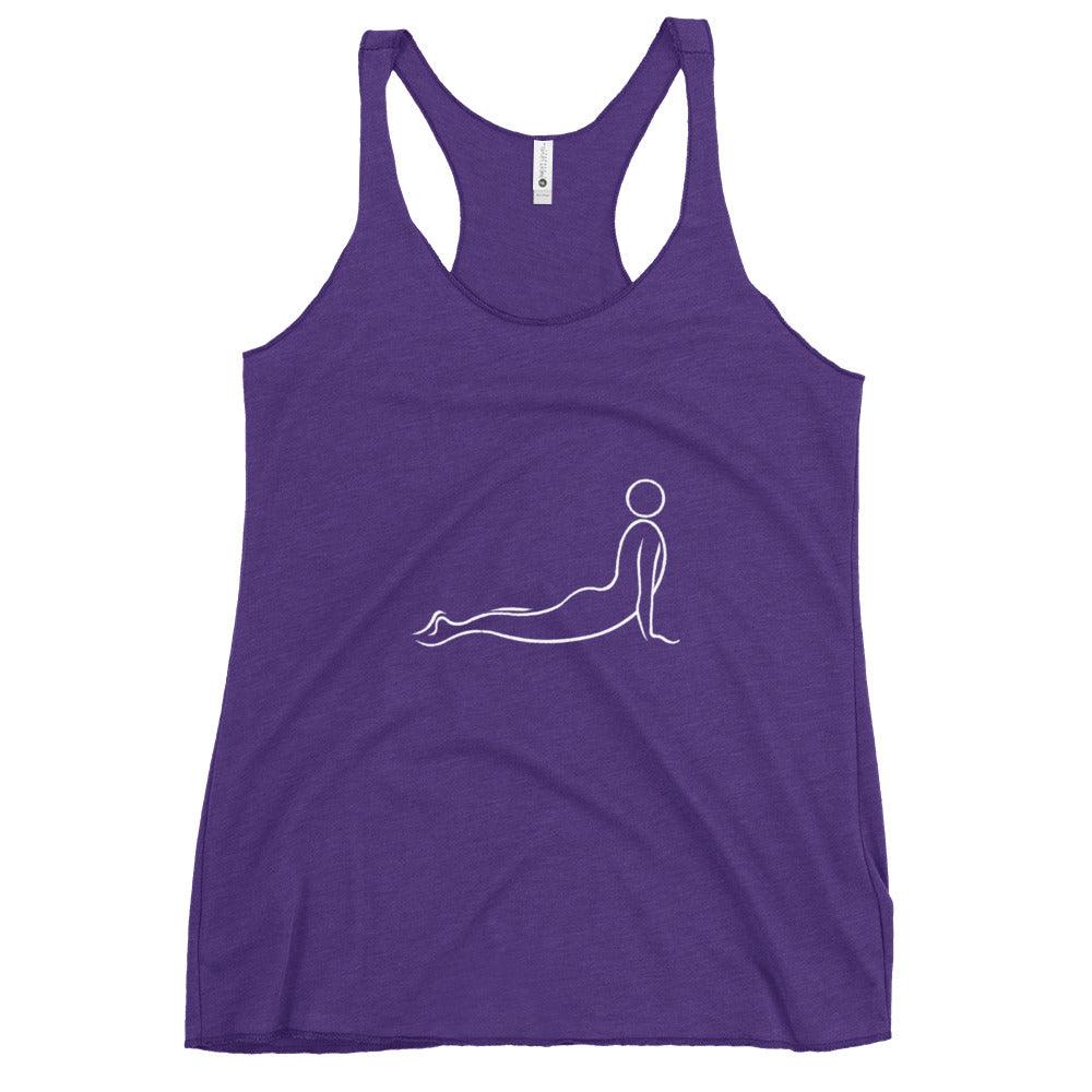 Flow Line Upward Facing Dog Racerback Tank