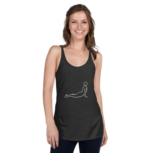 Flow Line Upward Facing Dog Racerback Tank