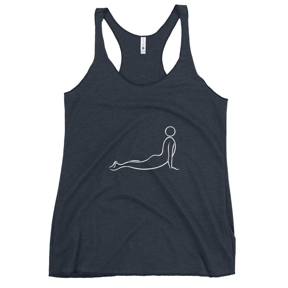Flow Line Upward Facing Dog Racerback Tank