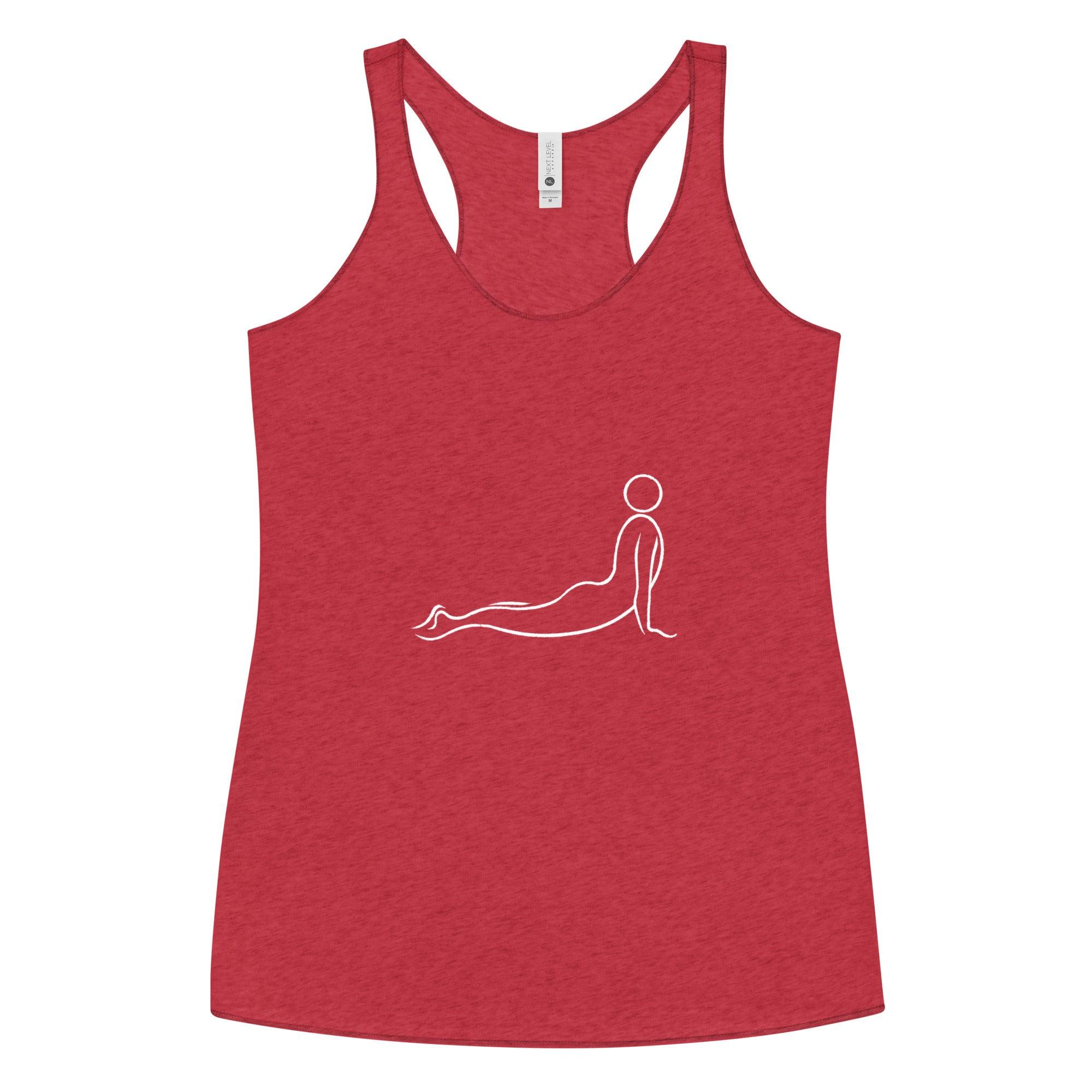 Flow Line Upward Facing Dog Racerback Tank
