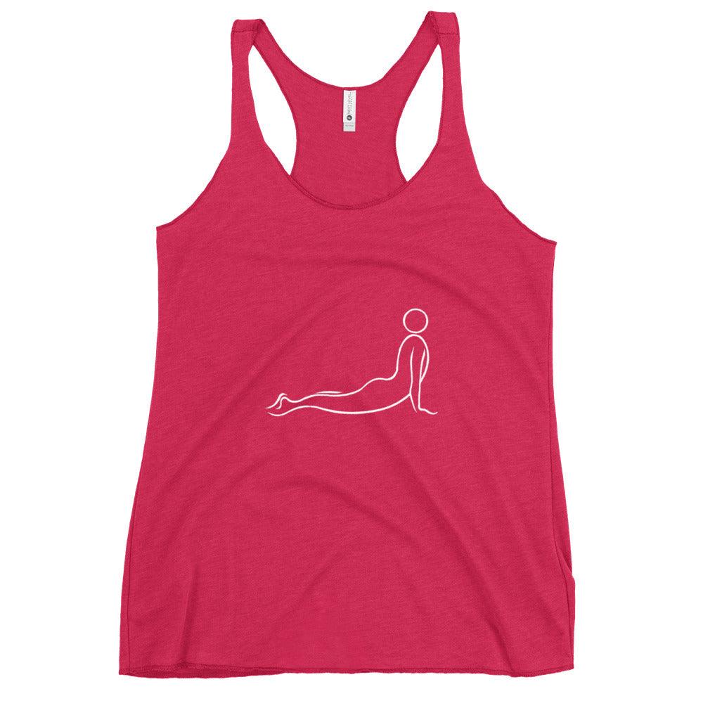 Flow Line Upward Facing Dog Racerback Tank