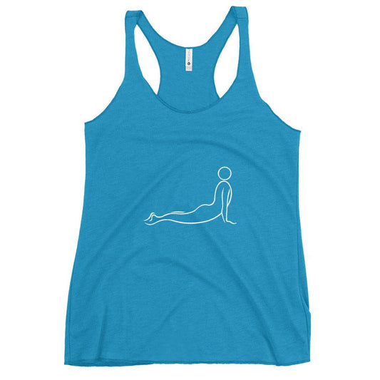 Flow Line Upward Facing Dog Racerback Tank